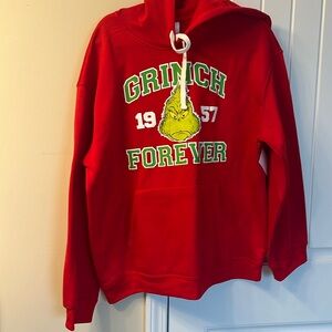 Red XXXL Grinch Hoodie NWT